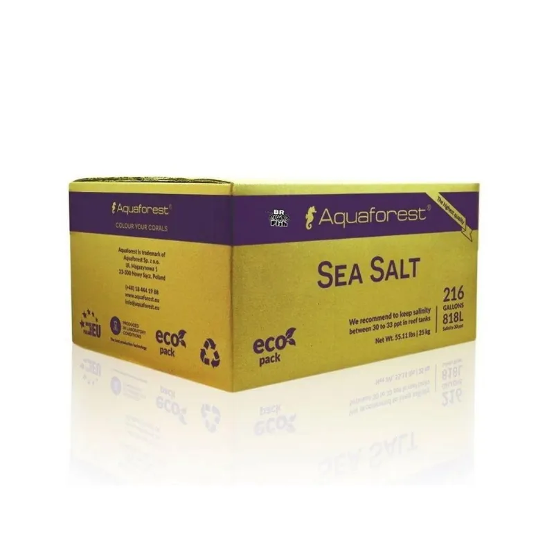 Sal Marinho Aquaforest Sea Salt 25kg Caixa Para Peixe E Coral