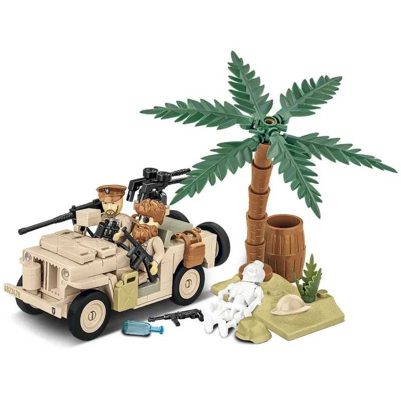 Veiculo Militar Jeep Willys MB-SAS - Blocos de Montar 180 peças - COBI