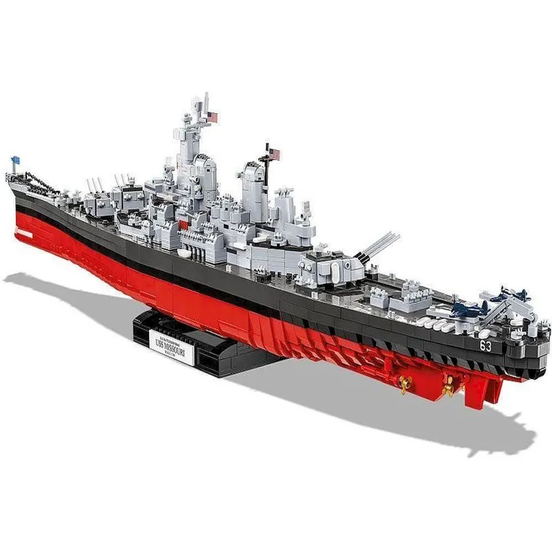 Navio Militar Couraçado USS Missouri (BB-63) - Blocos de Montar 2655 peças - COBI
