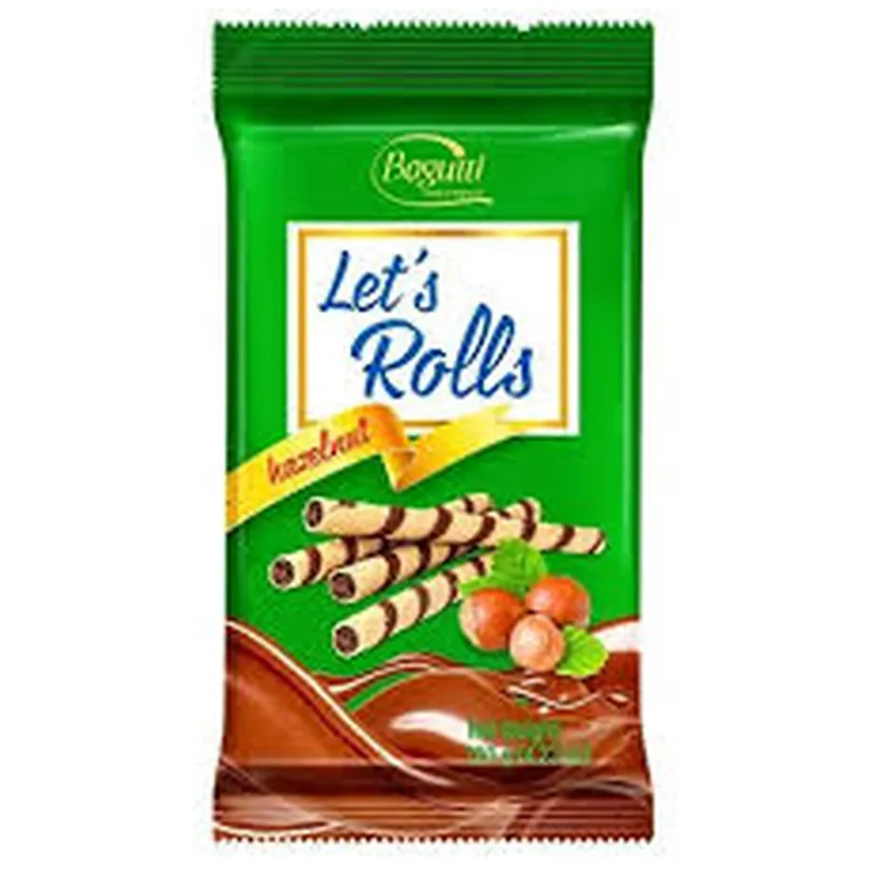 Canudos de Wafer com Recheio Sabor Avelã