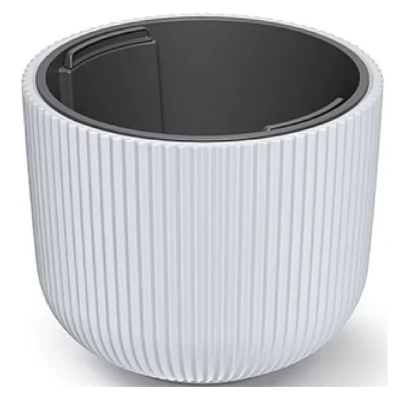Maceta Milly round polipropileno 7 lt blanco Tumatera
