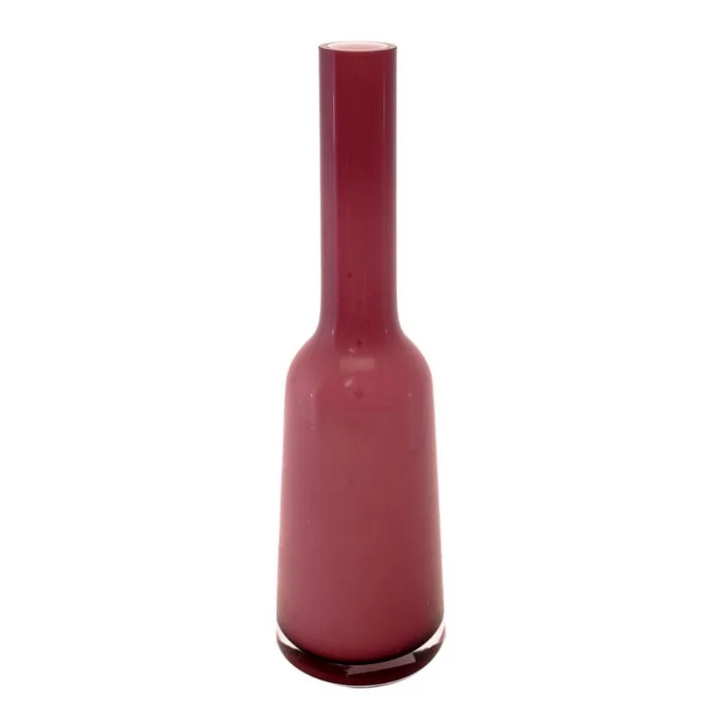 Vaso Bianco e Nero colours violeta 32X9,5CM