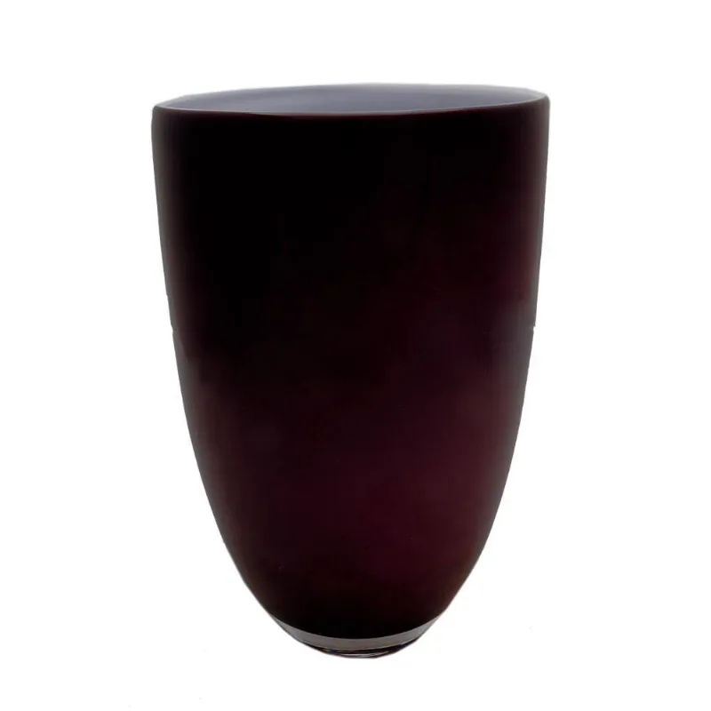 Vaso Bianco e Nero ameixa / branco 30X19CM