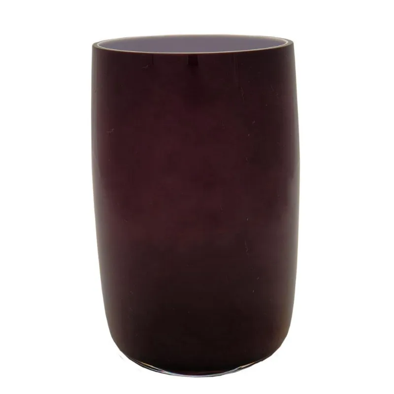 Vaso Bianco e Nero ameixa / branco 23X14CM