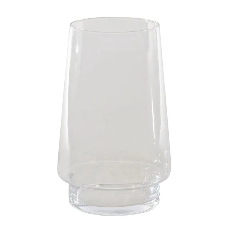 Vaso Decorativo Bianco & Nero 'Cup'em Vidro Transparente e Incolor 25 cm x 12,5 cm