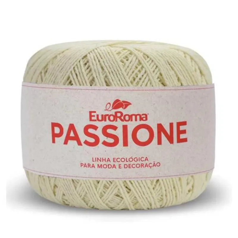 Linha Passione Nº3 Euroroma Crochê / Trico / Amigurumi Cru -