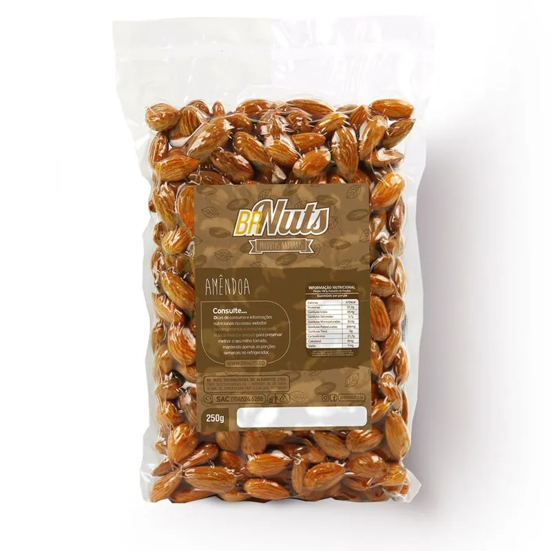 Amêndoa Crua - 0,25 Kg