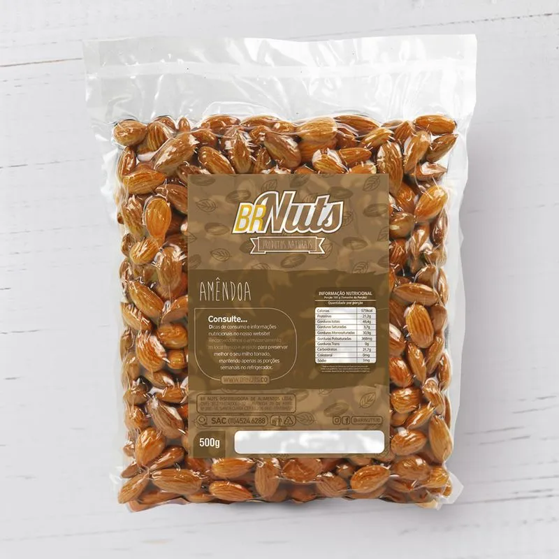 Amêndoa Crua - 0,50 Kg