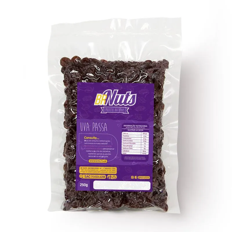 Uva Passa Preta - 0,25 Kg
