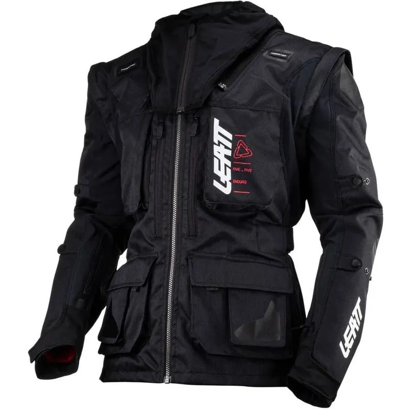 Jaqueta Leatt Moto 5.5 Enduro Preto/branco