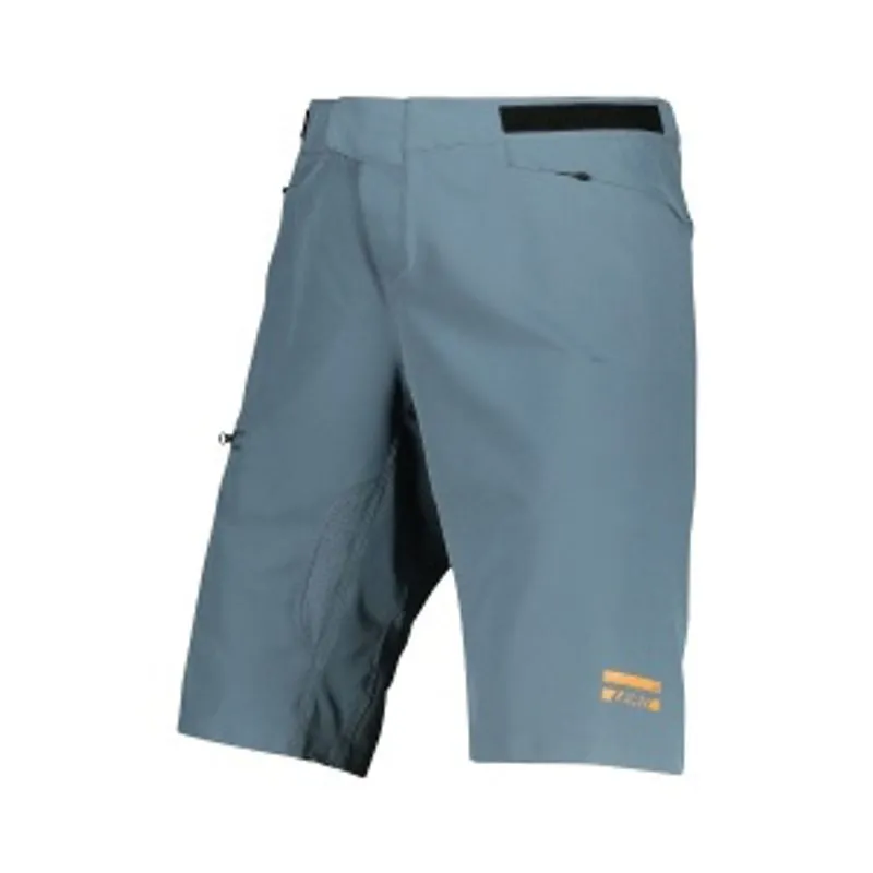Bermuda leatt mtb trail 1.0 cinza laranja 30 ( 38 brasil )