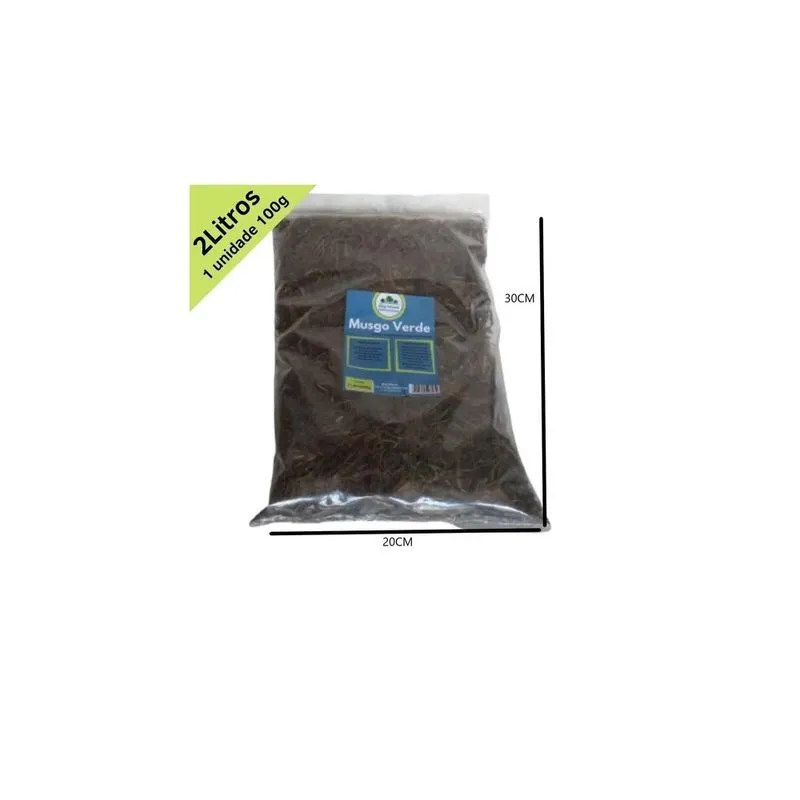 Musgo Verde Big Moss Graminha Pack 100g (2 Litros)