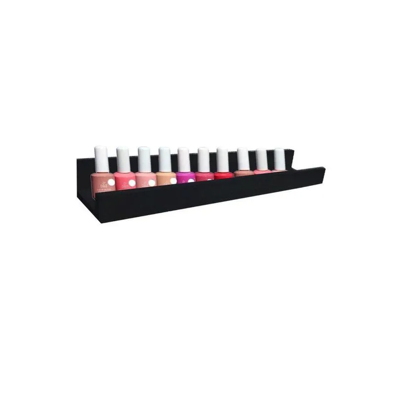 Prateleira Esmalteria 35 Cm Em Mdf Cor:preto