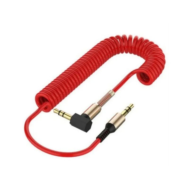 Cabo Auxiliar Estéreo espiral premium P2 para P2 3,5mm