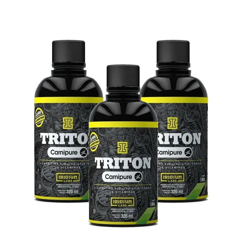 3x L-Carnitina Carnipure Triton - 320ml Iridium Labs