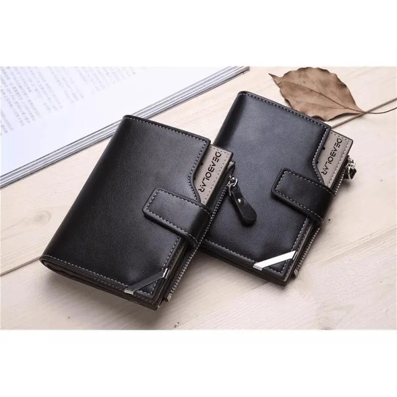 Carteira Masculina Zíper Porta Moedas Cartões Cnh
