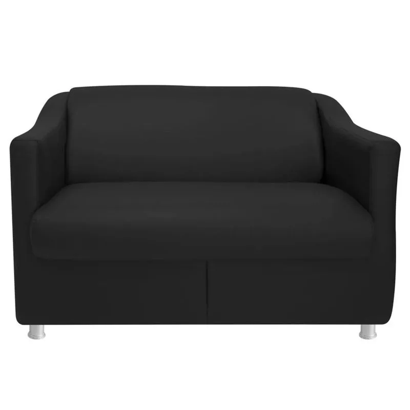 Namoradeira Decorativa Bia 100 Cm Suede Preto