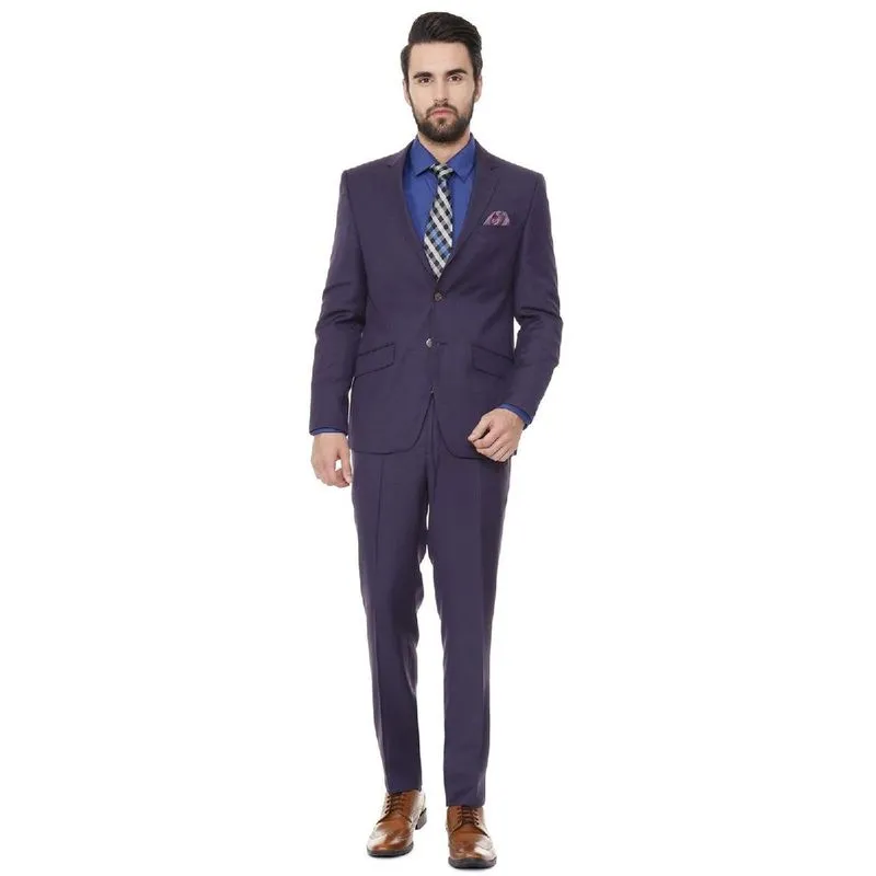 Terno Slim Fit Masculino Poliviscose Roxo Jordhan