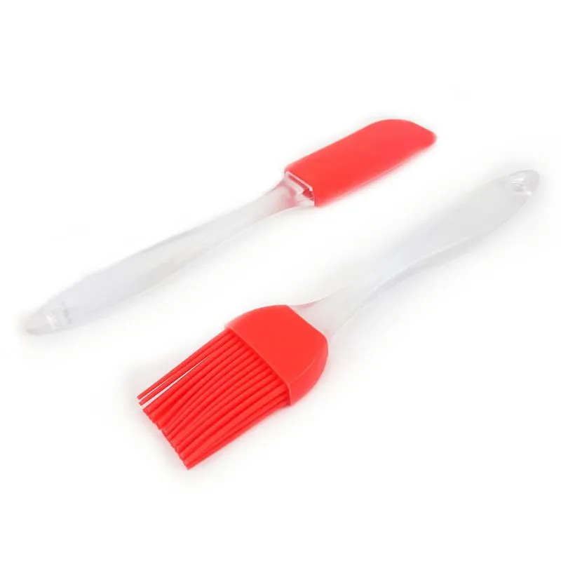 Kit Pincel E Espatula Em Silicone Para Cozinha Utensilios