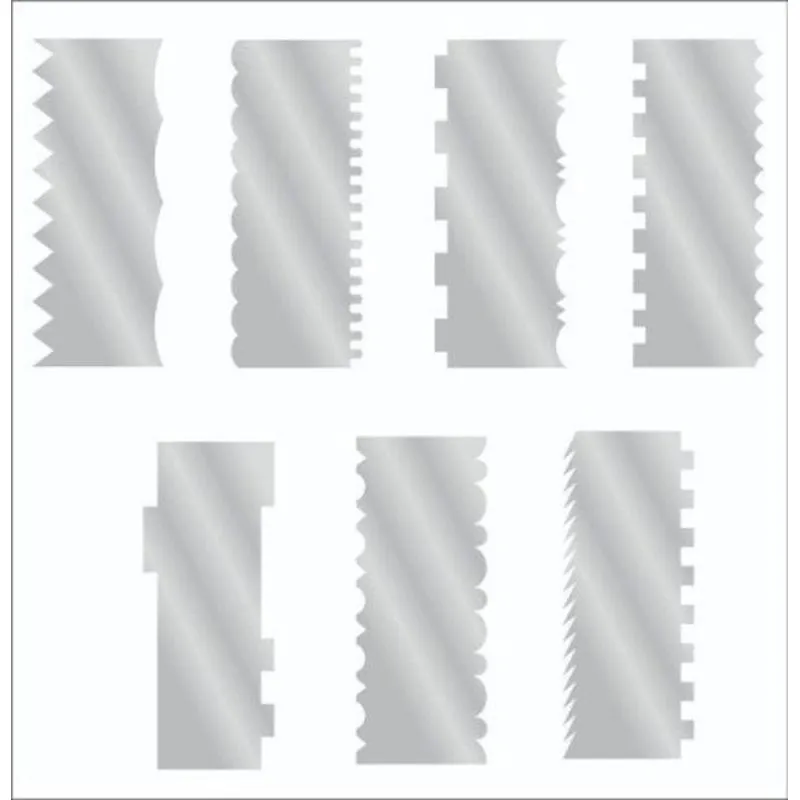 5 Espatulas Inox Para Bolo, Decorar, Modelar E Alisar 15cm