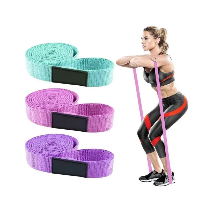 Kit 3 Faixas Elásticas Hip Band O Treino De Academia Em Casa