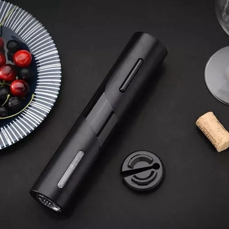 Abridor de Vinho Elétrico Automático Saca Rolhas Plástico ABS com Corta Lacre Uny Gift