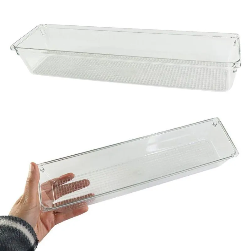 Organizador Multiuso Gaveta Transparente 30cm X 08cm