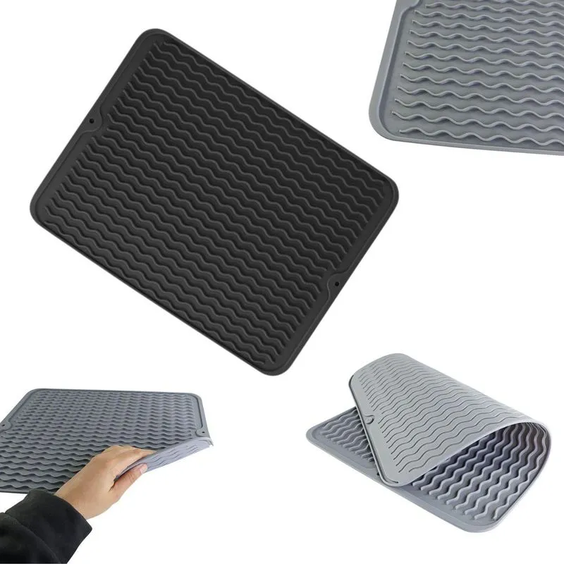 Tapete Escorredor De Louça Silicone Antiderrapante 40cmx30cm