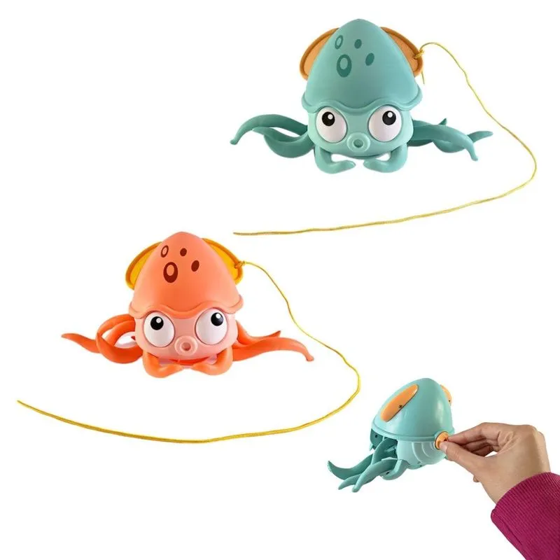 Brinquedo Polvo Infantil Com Movimento Para Água Ou Chão