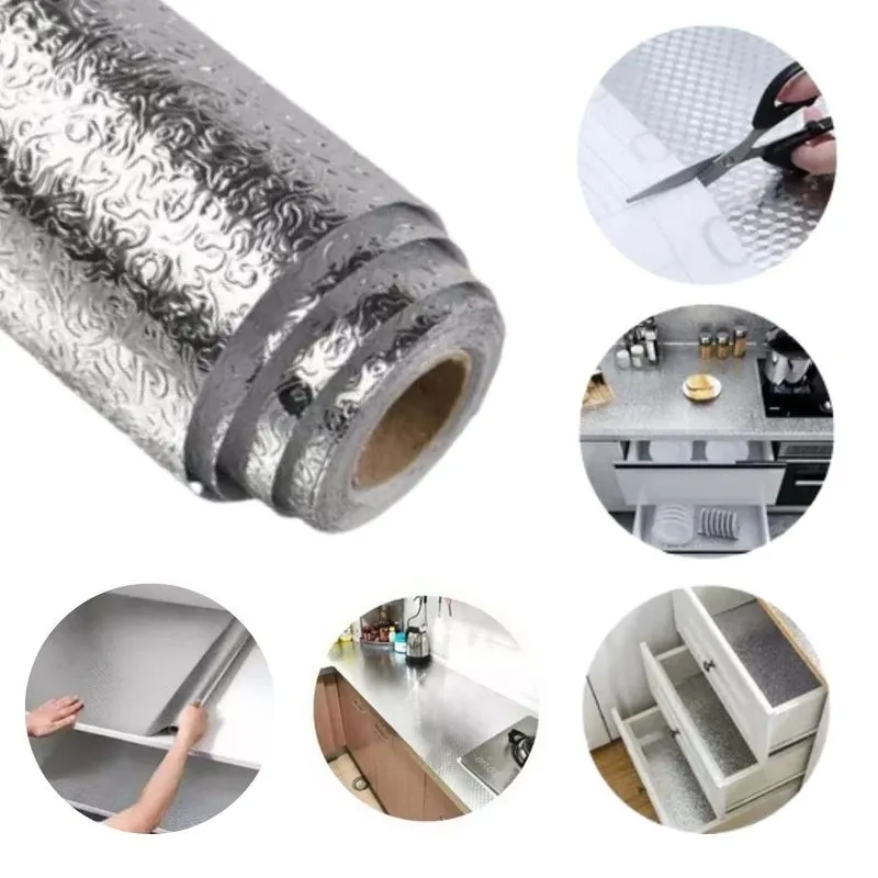 Papel Adesivo Lavável Forro Fogão Cozinha Armário Gavetas