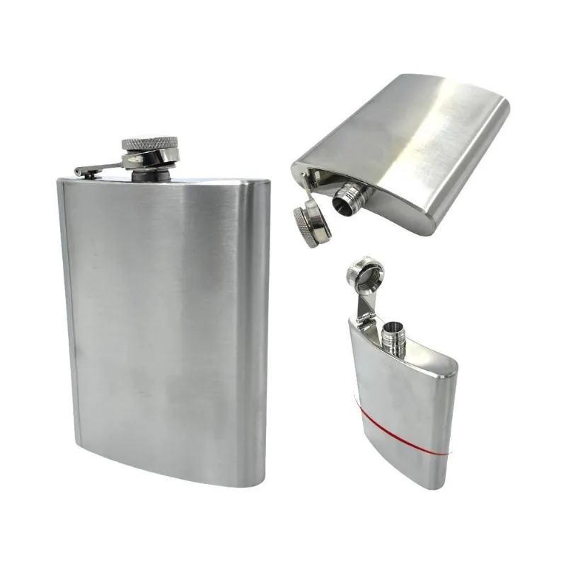 Cantil De Bolso Em Aço Inox Premium 230ml Bebidas E Drinks