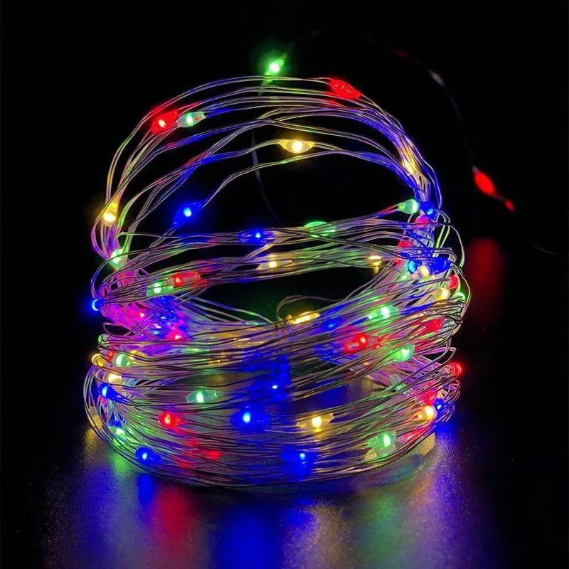 Fio De Fada Led Decoração Cordão Luz Com 10 Metros Colorido
