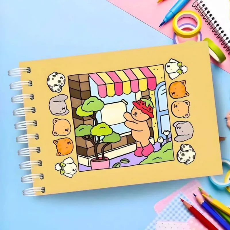 Livro De Colorir Amarelo Bobbie Goods Capa Dura 48 Desenhos