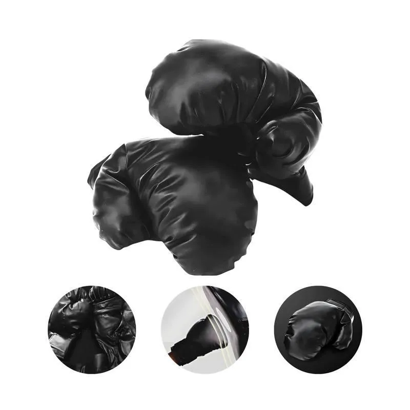 Luvas De Boxe Preta Profissional Para Treinamento Resistente