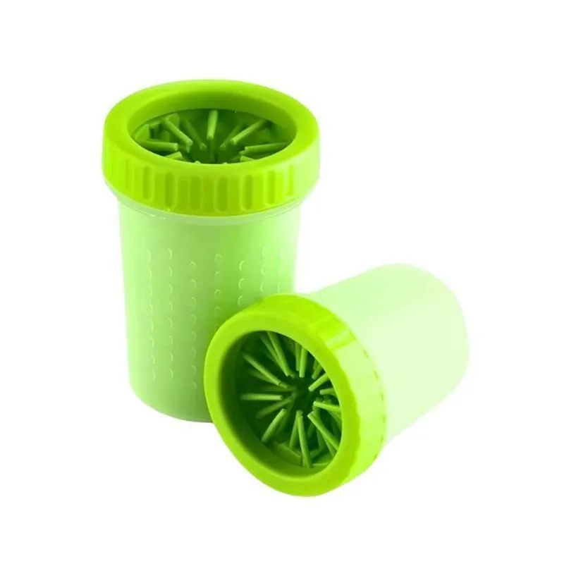 Copo Verde Limpador De Pata De Cachorros Médios E Pequenos