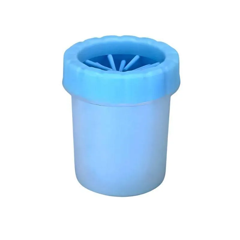 Copo Azul Limpador De Pata De Cachorros Médios E Pequenos