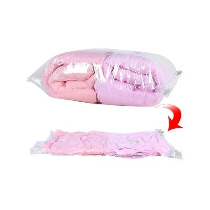 Saco À Vácuo Para Viagem Roupas Organização 70x100cm