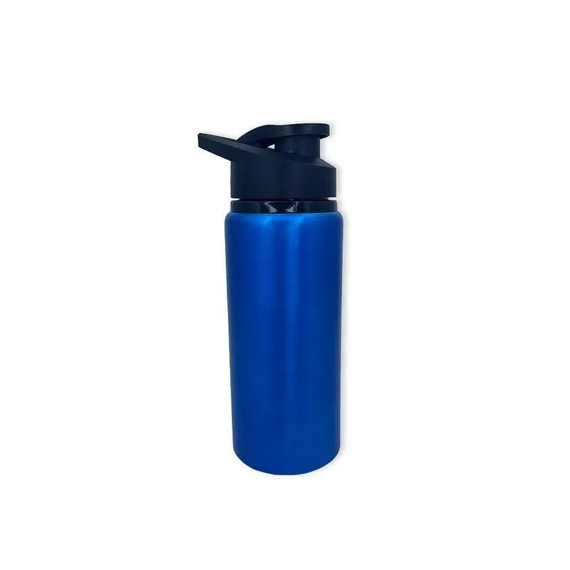 Squeeze Alumínio Azul 600ml Garrafa Com Alça Garrafa Água
