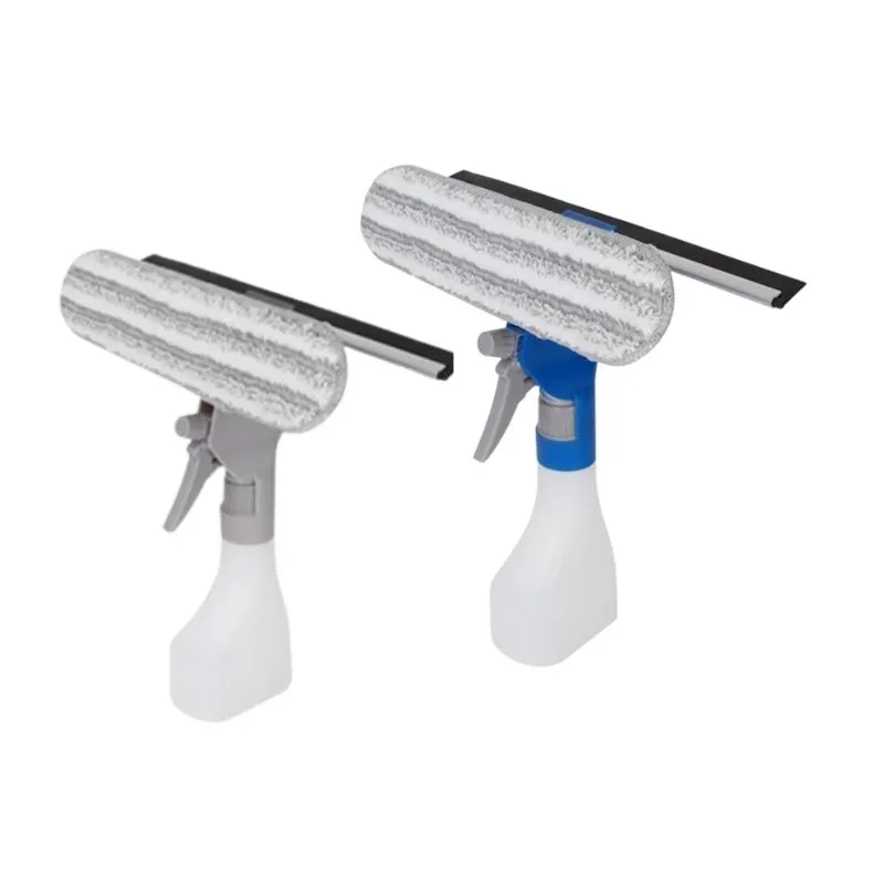 Mini Mop Rodo Limpa Vidro c/Recipiente Gatilho Pulverizador
