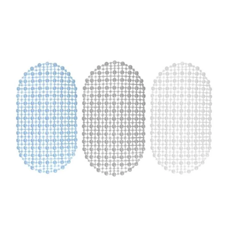 Tapete Oval Para Banheiro Box Antiderrapante Pvc 60cm X 32cm