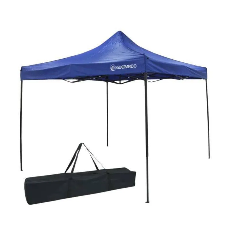Gazebo 3X3 Azul Com Estrutura Articulada Fácil De Montar