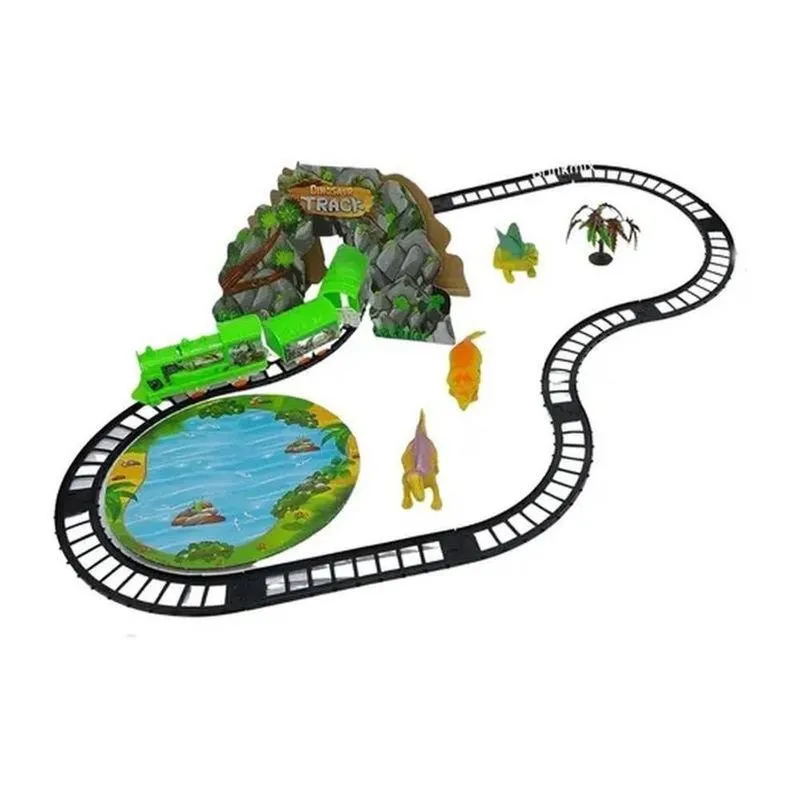 Brinquedo Trem Elétrico Locomotivo Trilho Dos Dinossauros Com Ddg Toys