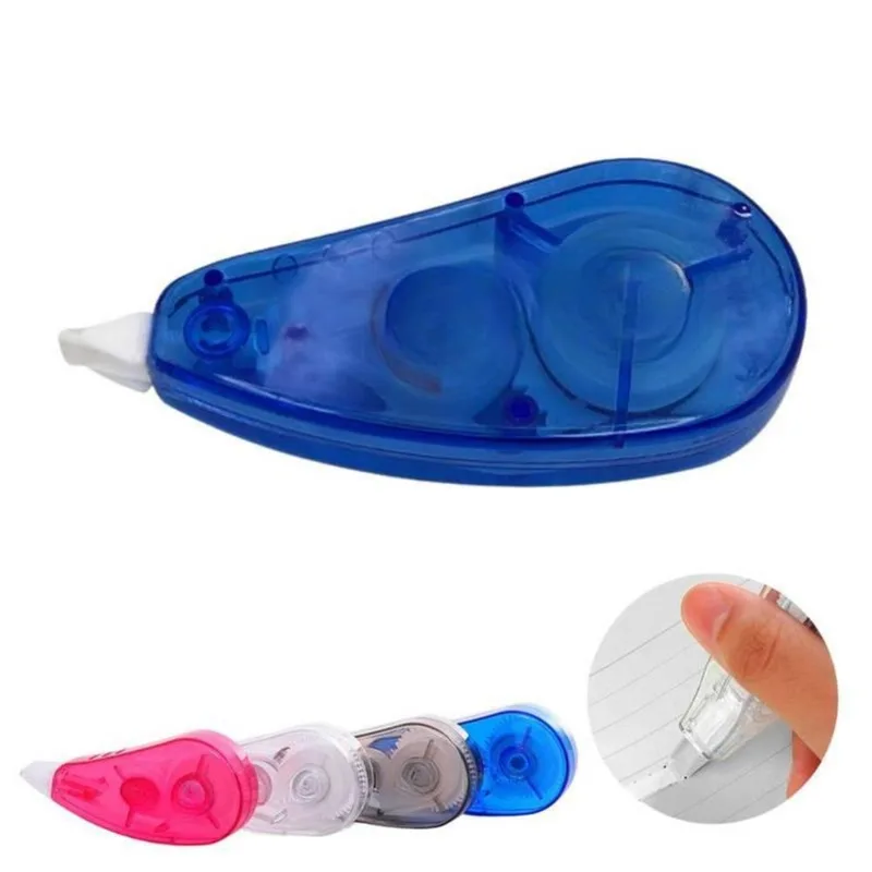 Kit 06 Corretivo Em Fita Corretiva 5mx5mm Escolar Branquinho