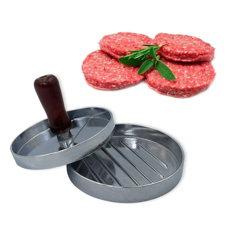 Kit 10 Forma Para Fazer Hambúrguer Artesanal Molde De 12cm