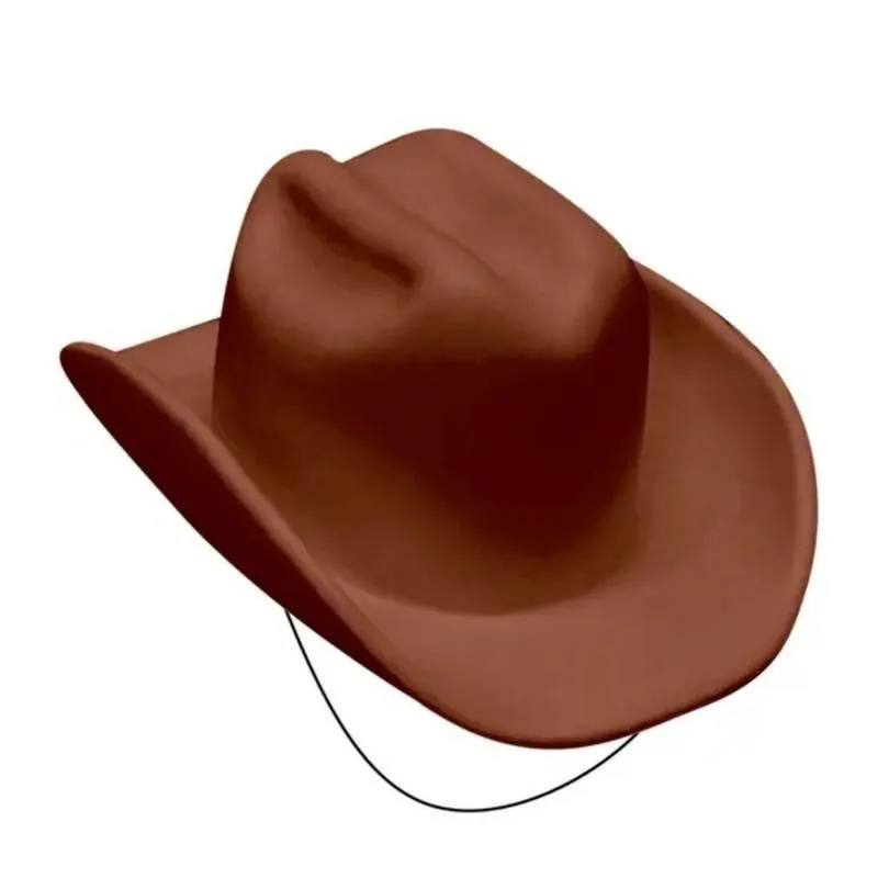 Chapéu Cowboy Infantil Marrom Festas Carnaval Fantasia