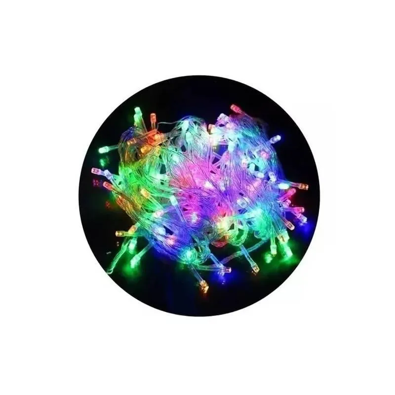 Varal Pisca Pisca Com 100 Leds Coloridos De 8 Metros 127v