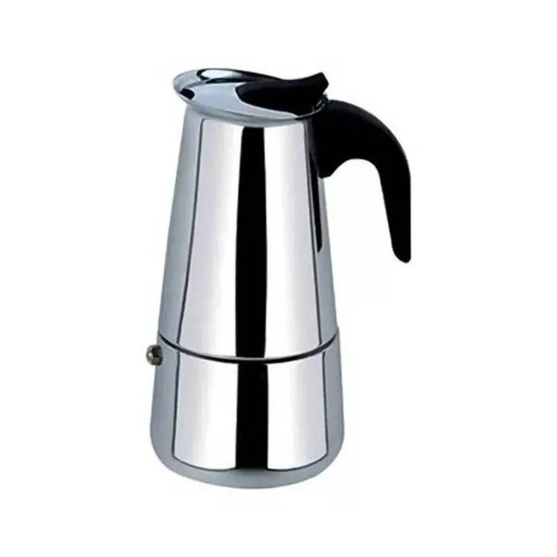 Cafeteira Italiana Aço Inox 200ml 4 Xícaras Dispensa Filtro