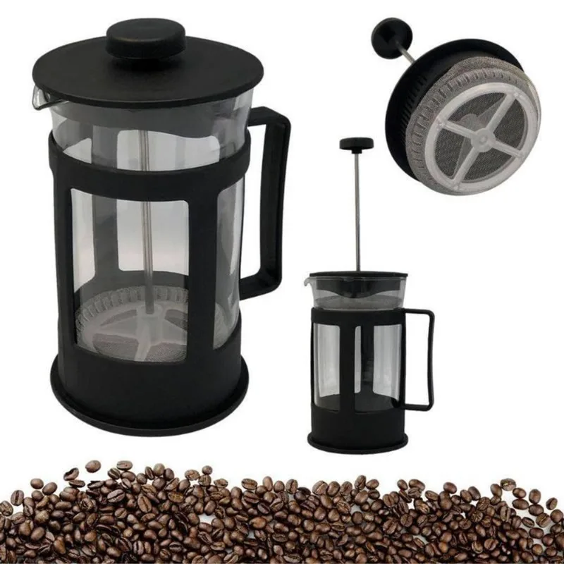 Cafeteira Prensa Francesa Preta 350ml Cremeira Café Chá