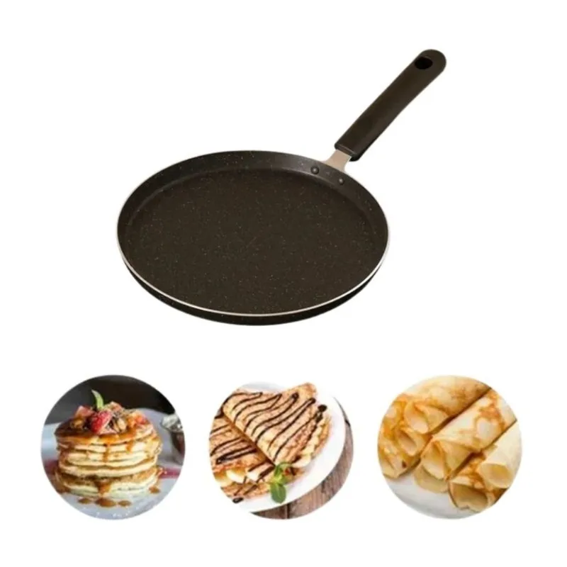 Frigideira Preta 22cm Indução Tapioca Panqueca Omelete