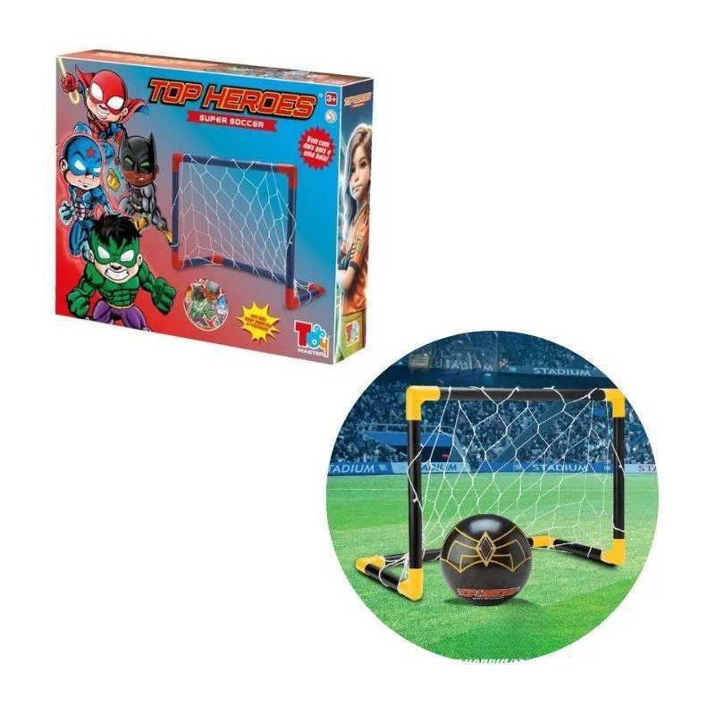 Kit Futebol Infantil Batman Com 2 Traves Gol 1 Bola